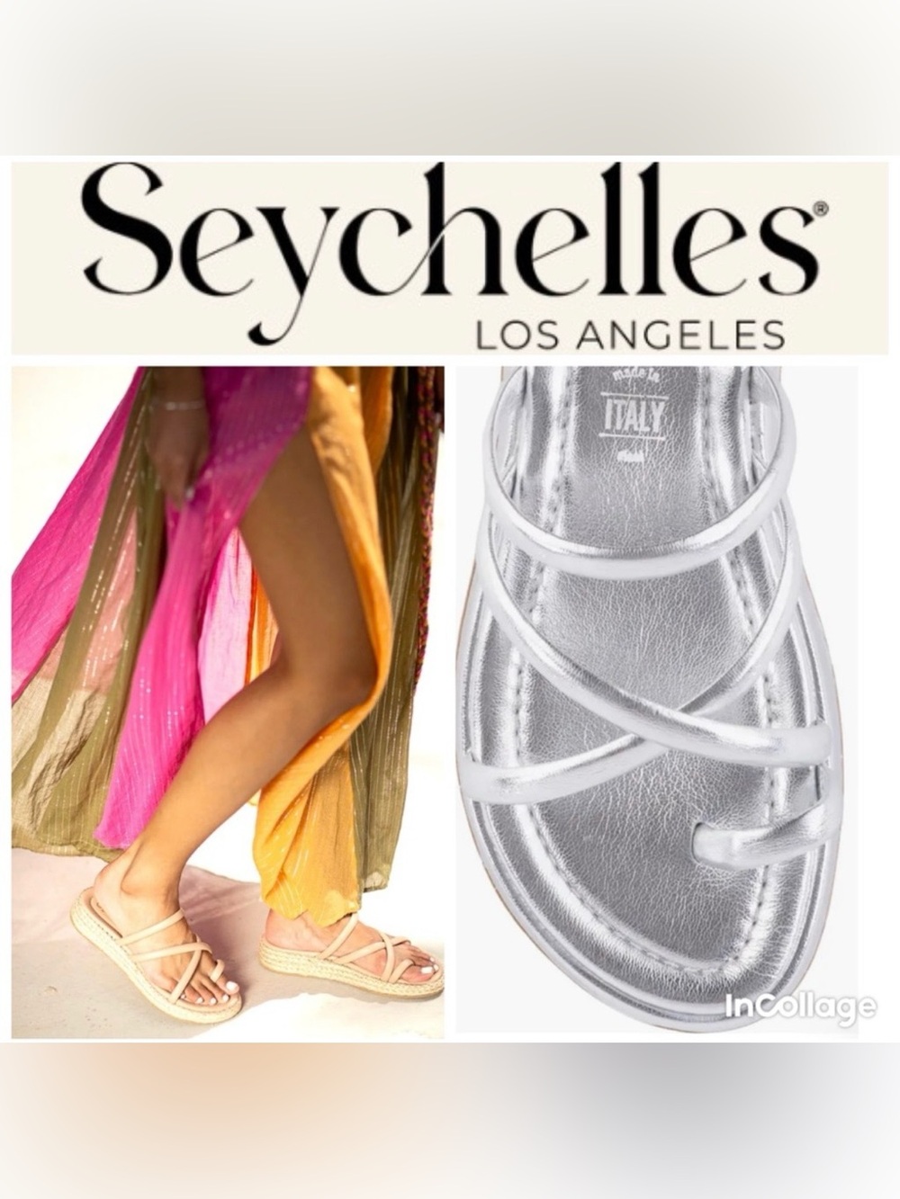 Seychelles Rule the World Metallic Silver Sandals